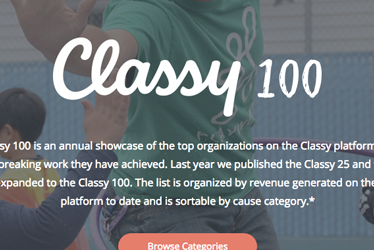 Tap Cancer Out Honored in 2015 Classy Top 100 List