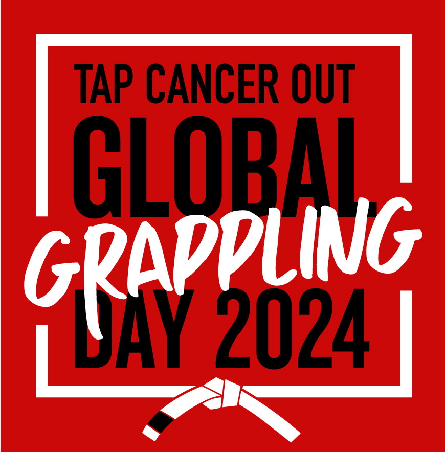 global grappling day 2023 logo, red square with black and white text